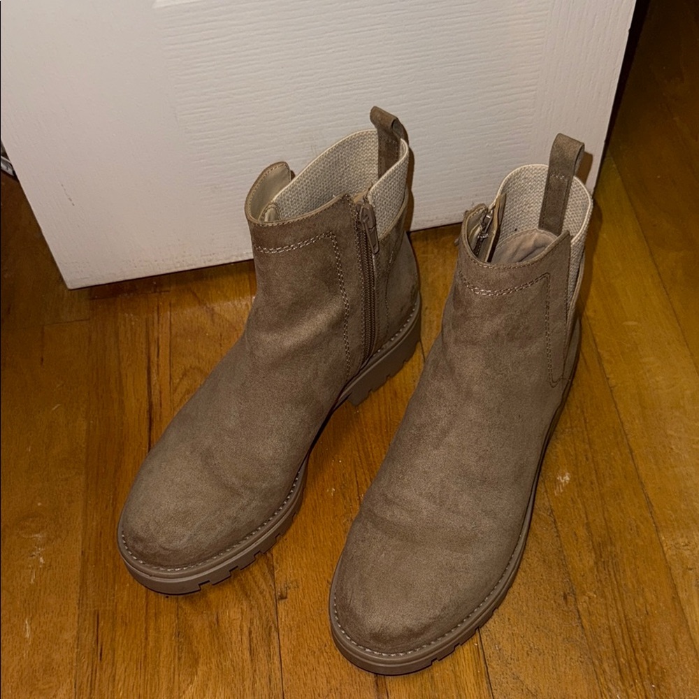 Tan Suede Ankle Boots